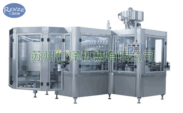 5000瓶/時 沖瓶灌裝旋蓋三合一機組